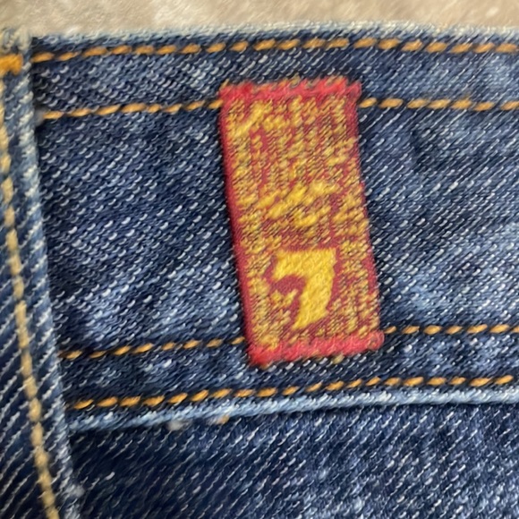 7 For All Mankind by Jerome Dahan Womens Denim Blue Jean Skirt - Size 28 - Picture 3 of 11